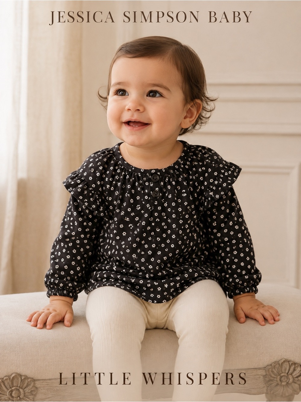 New with tags Jessica Simpson Baby floral tunic top in size 12 months.